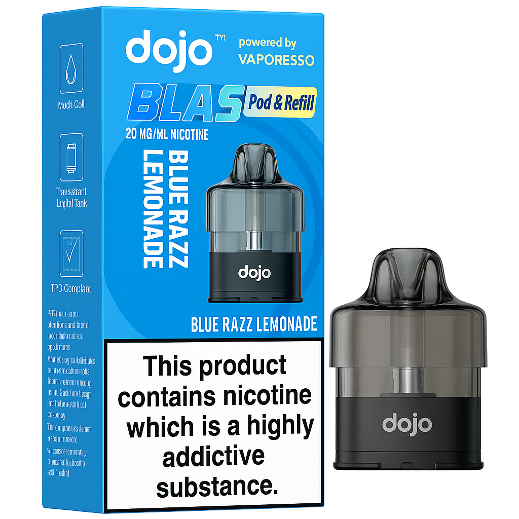 Vaporesso, Dojo - BLAST6000 Pre-filled Pod - Blue Razz Lemonade - 2% Nicotine (20mg)